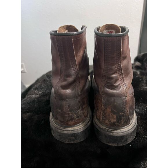 Red Wing 2233 Steel Toe Leather Boots Brown Work Mens Size 13 B main image 5